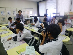 訪問先での生徒の様子