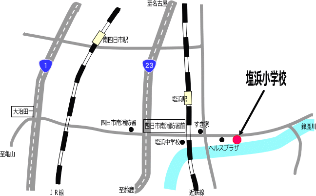 学校までの地図